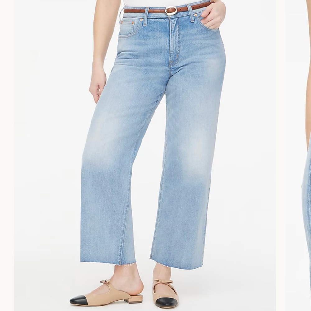 J. Crew Wide Leg Crop Jeans